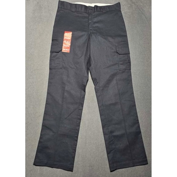 Dickies FLEX Men's Cargo Pants Black 36x34 Regular Straight Workwear New - Picture 1 of 8